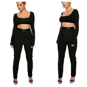 ▪️NAKED WARDROBE The Satin Waisted Trouser L▪️